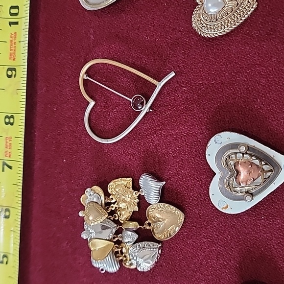 Vintage Miscellaneous Heart Brooches Pins Jewelry - Picture 2 of 9